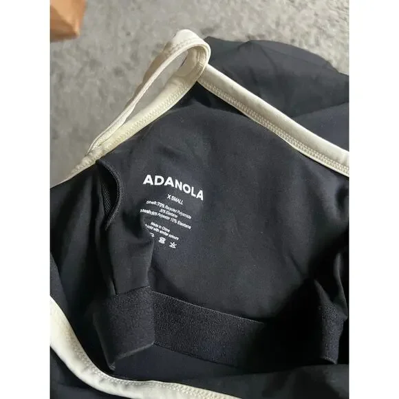 ADANOLA Ultimate Piping Scoop Unitard Jumpsuit Black Scoop Back Size XS - Picture 4 of 5